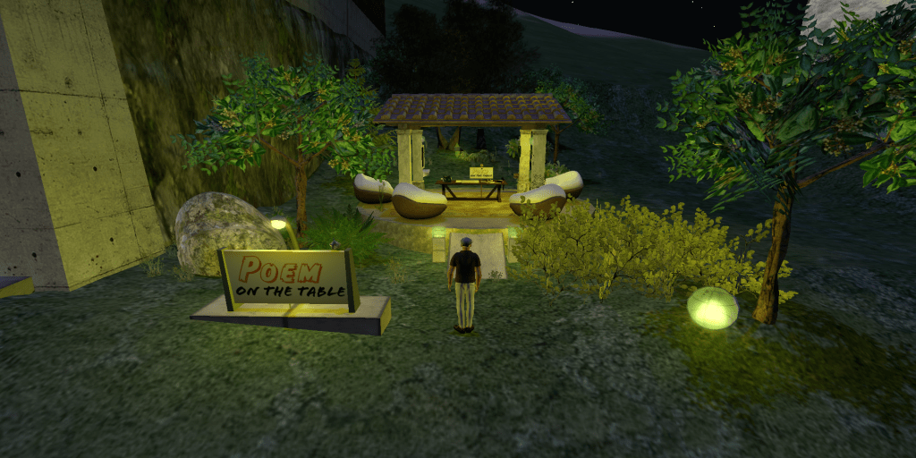 Second Life Poem on the&nbsp;table